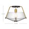 Nuvo Starlight 1-Light Semi Flush Mount, E26 60W, Matte Black, Clear Seeded 60/7683 - alternate 6